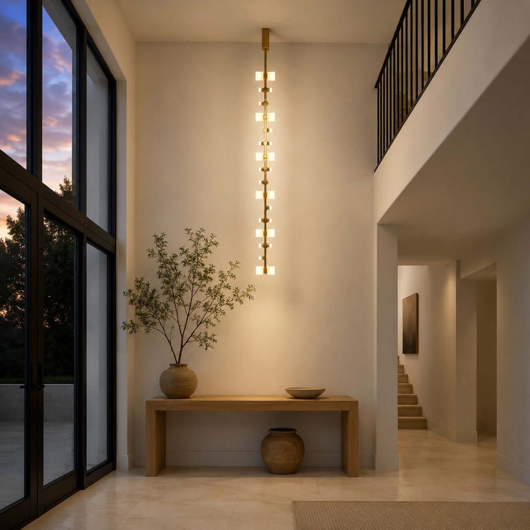 Nerelle Chandelier - Modern Vertical Stairwell Decorative Light | Vinlighting
