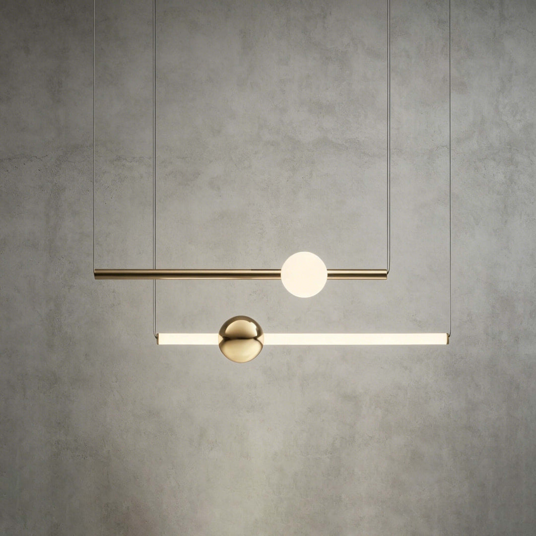 Nivaro Pendant Light - Nordic Linear Glass Decorative Lighting | Vinlighting