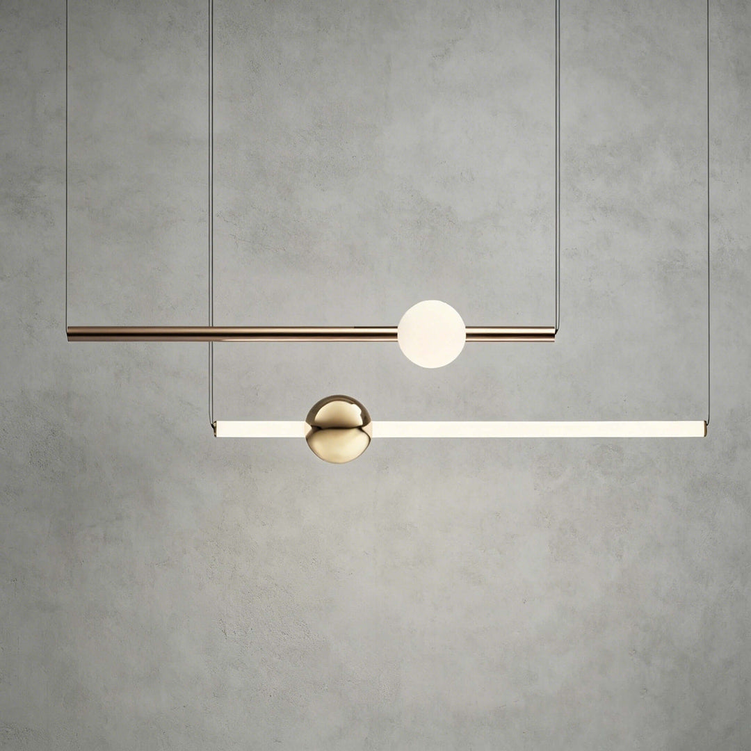 Nivaro Pendant Light - Nordic Linear Glass Decorative Lighting | Vinlighting