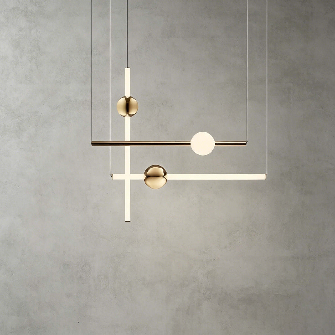 Nivaro Pendant Light - Nordic Linear Glass Decorative Lighting | Vinlighting