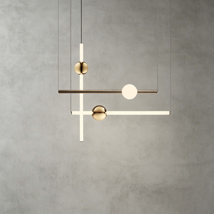 Nivaro Pendant Light - Nordic Linear Glass Decorative Lighting | Vinlighting