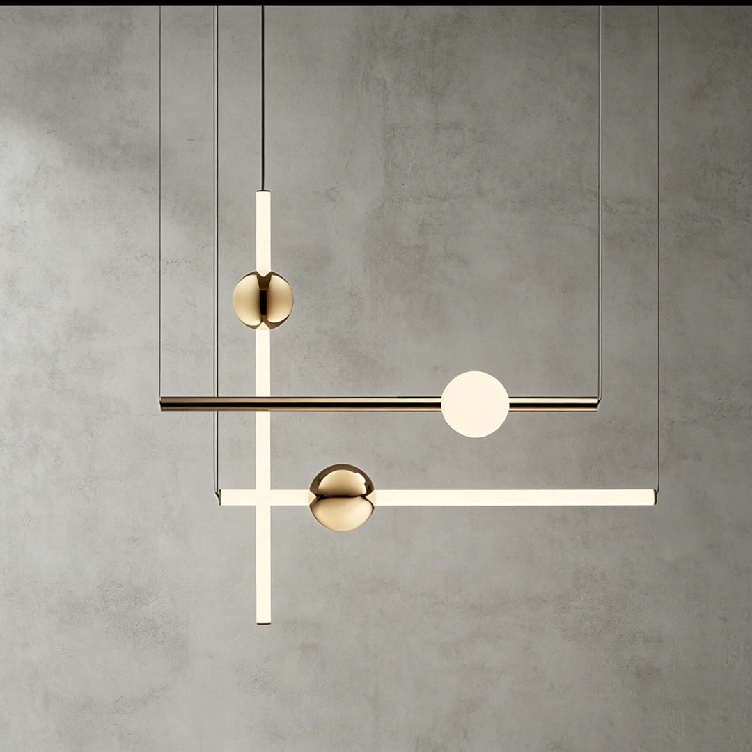 Nivaro Pendant Light - Nordic Linear Glass Decorative Lighting | Vinlighting