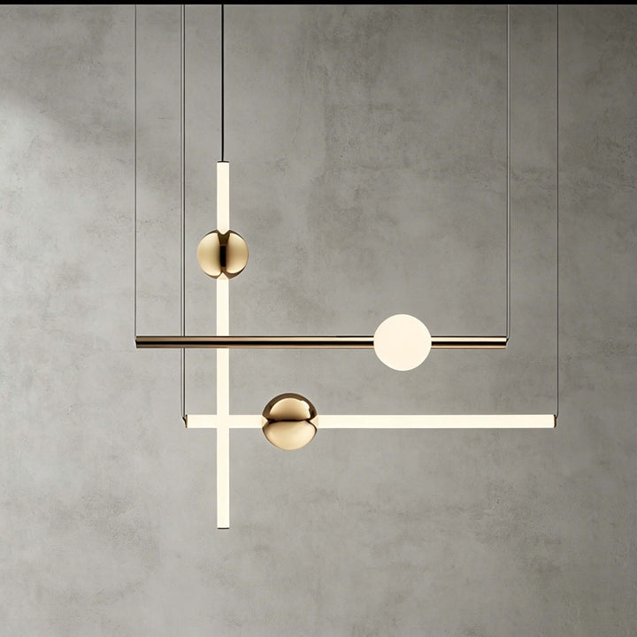 Nivaro Pendant Light - Nordic Linear Glass Decorative Lighting | Vinlighting