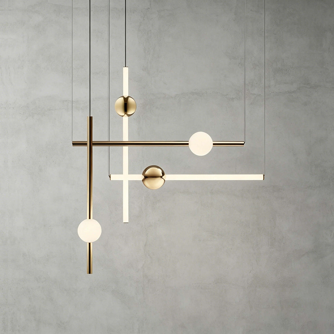 Nivaro Pendant Light - Nordic Linear Glass Decorative Lighting | Vinlighting