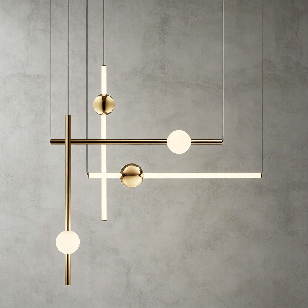 Nivaro Pendant Light - Nordic Linear Glass Decorative Lighting | Vinlighting