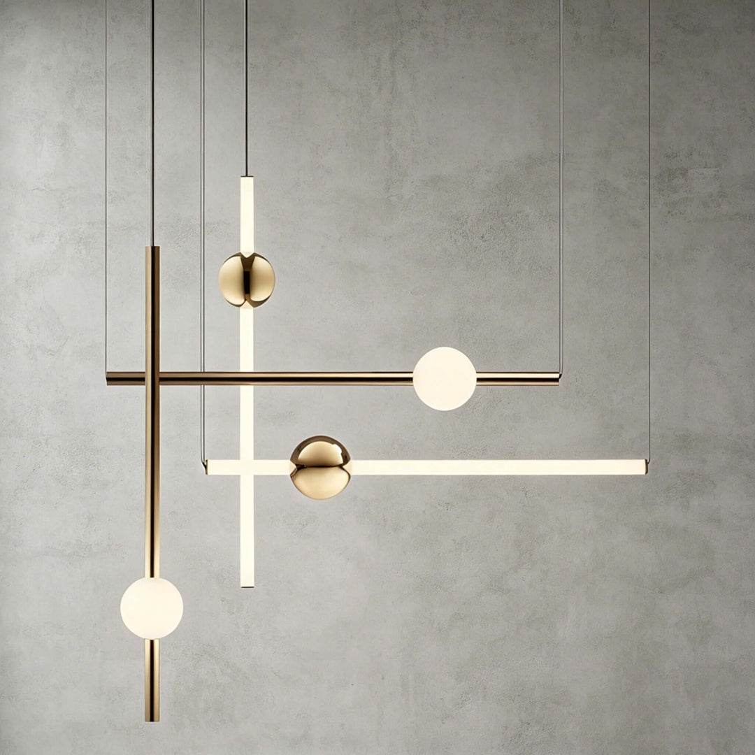 Nivaro Pendant Light - Nordic Linear Glass Decorative Lighting | Vinlighting
