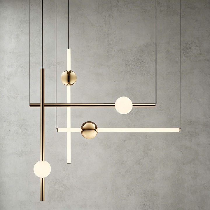 Nivaro Pendant Light - Nordic Linear Glass Decorative Lighting | Vinlighting