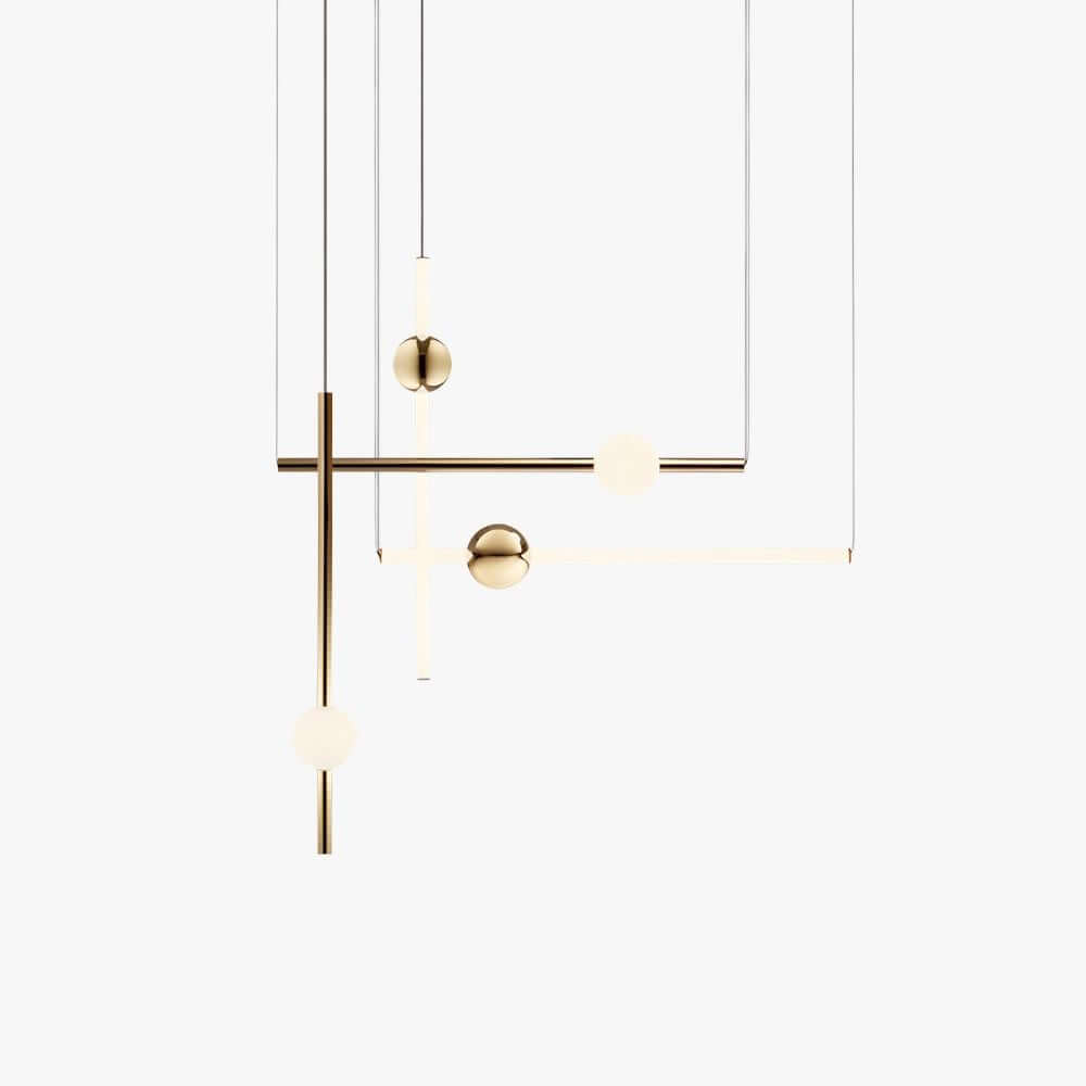 Nivaro Pendant Light - Nordic Linear Glass Decorative Lighting | Vinlighting