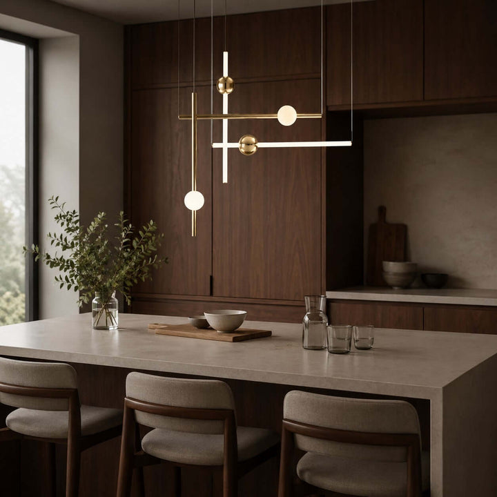 Nivaro Pendant Light - Nordic Linear Glass Decorative Lighting | Vinlighting