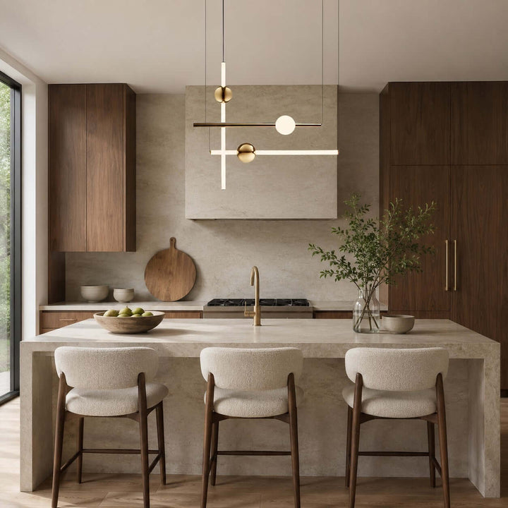 Nivaro Pendant Light - Nordic Linear Glass Decorative Lighting | Vinlighting