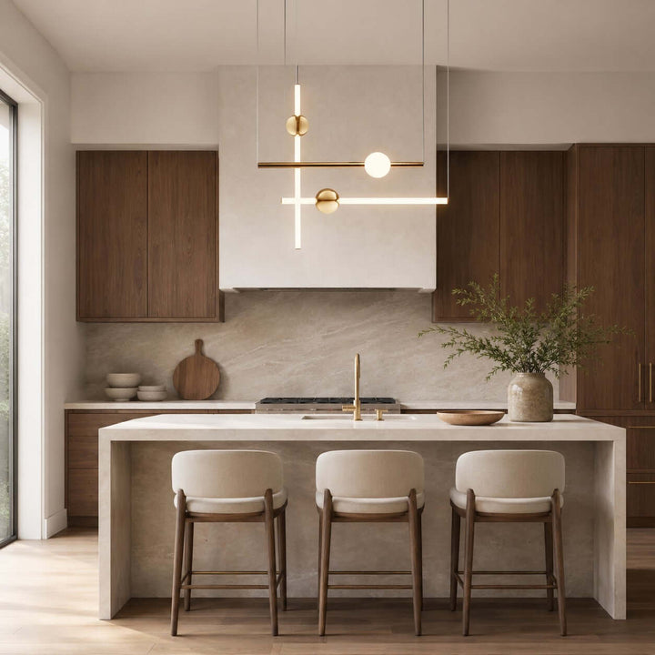 Nivaro Pendant Light - Nordic Linear Glass Decorative Lighting | Vinlighting