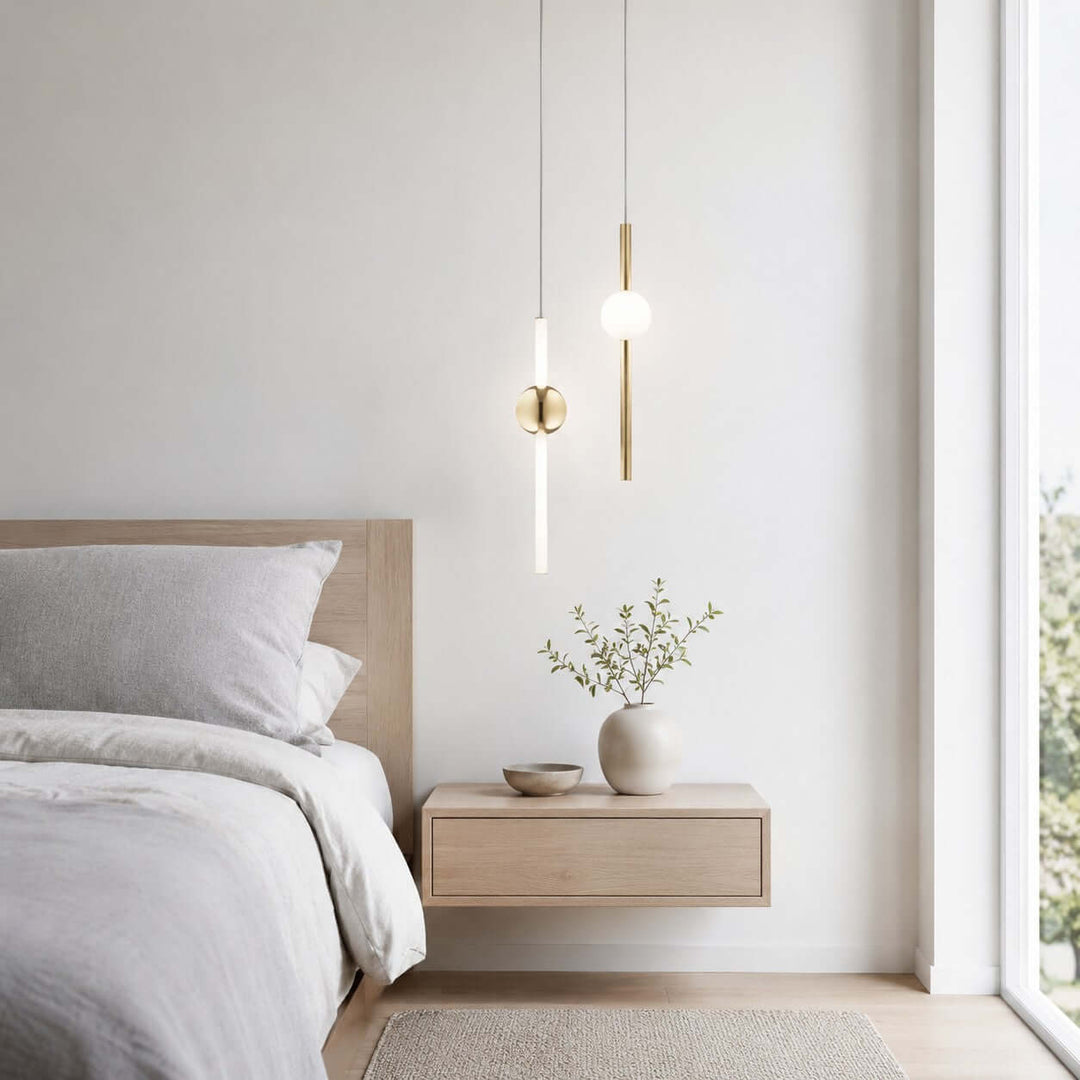Nivaro Pendant Light - Nordic Linear Glass Decorative Lighting | Vinlighting
