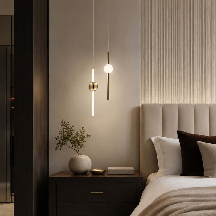 Nivaro Pendant Light - Nordic Linear Glass Decorative Lighting | Vinlighting