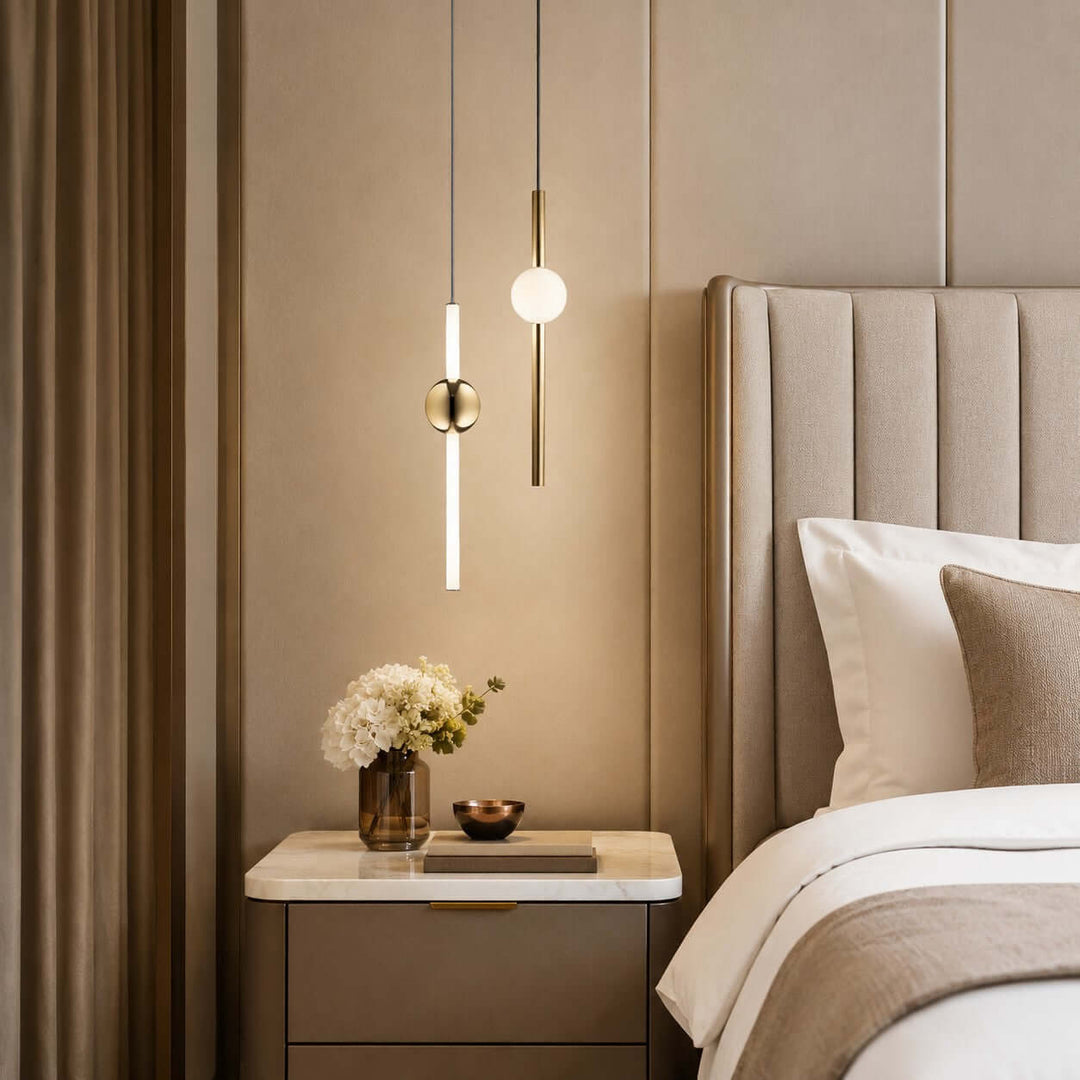 Nivaro Pendant Light - Nordic Linear Glass Decorative Lighting | Vinlighting