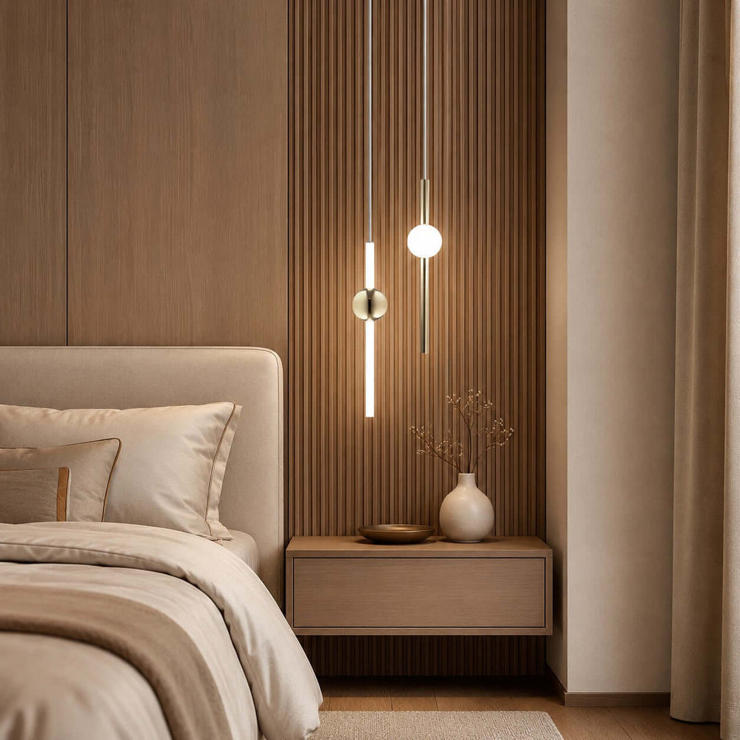 Nivaro Pendant Light - Nordic Linear Glass Decorative Lighting | Vinlighting