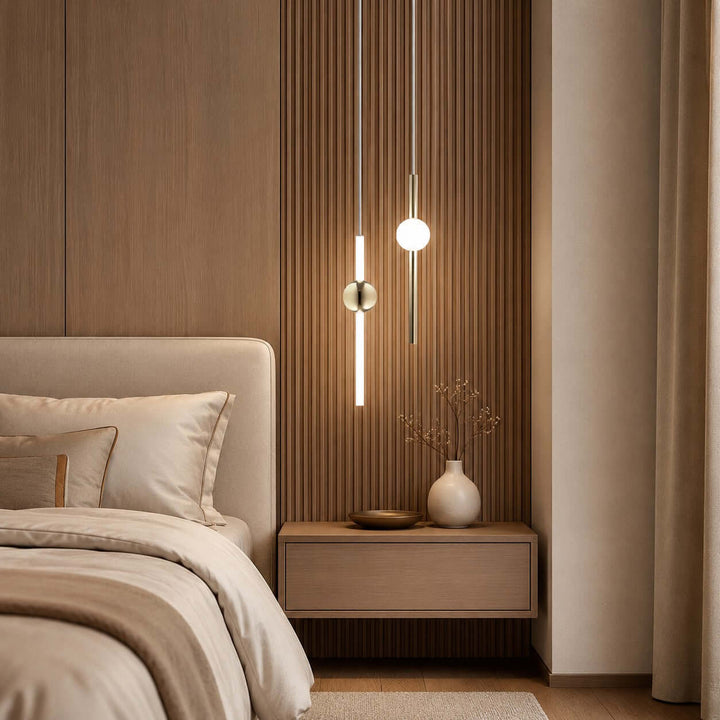 Nivaro Pendant Light - Nordic Linear Glass Decorative Lighting | Vinlighting