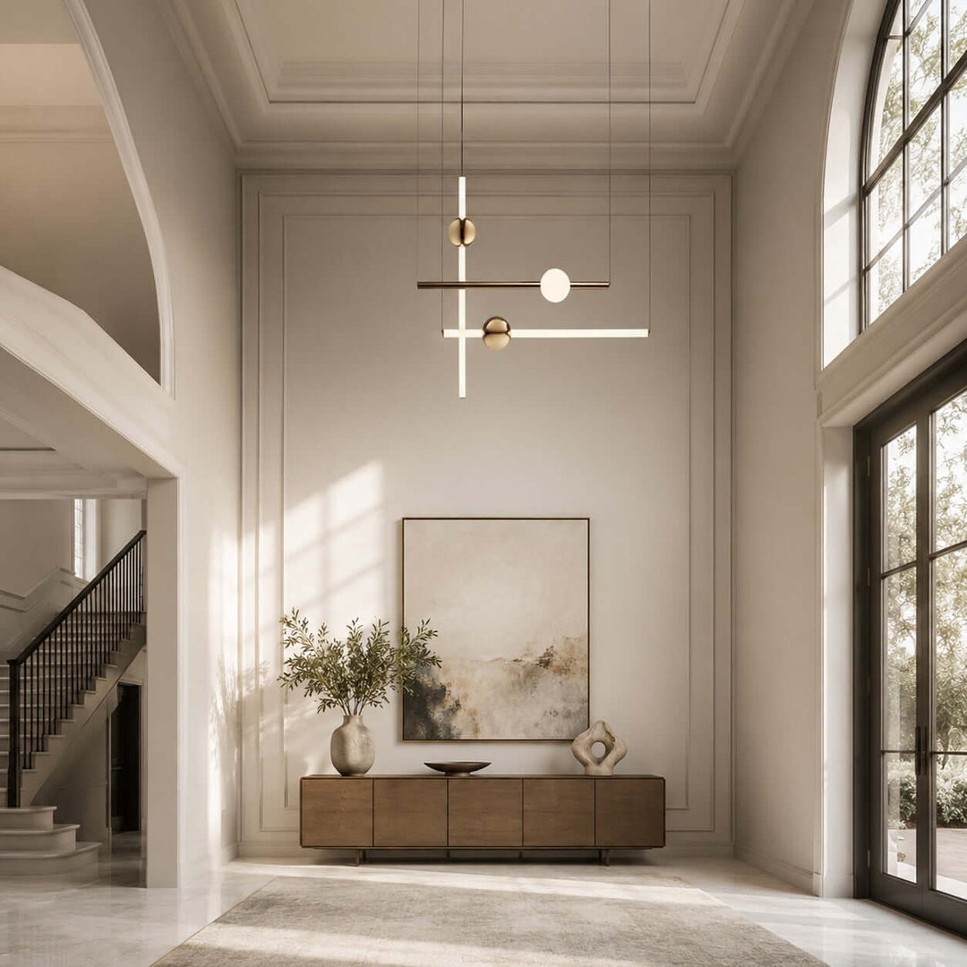 Nivaro Pendant Light - Nordic Linear Glass Decorative Lighting | Vinlighting
