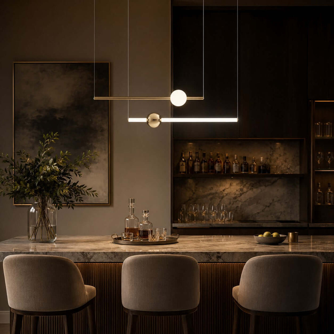 Nivaro Pendant Light - Nordic Linear Glass Decorative Lighting | Vinlighting