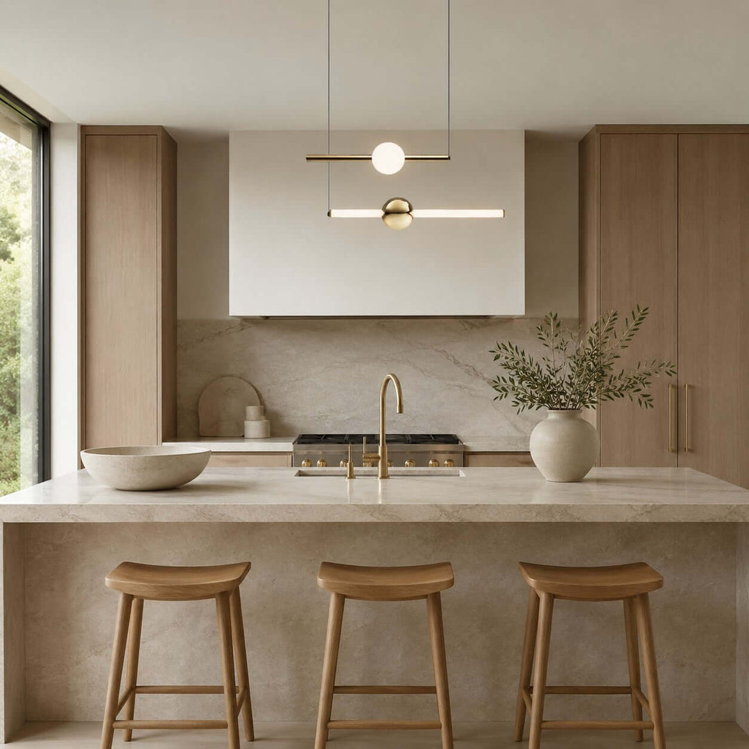Nivaro Pendant Light - Nordic Linear Glass Decorative Lighting | Vinlighting