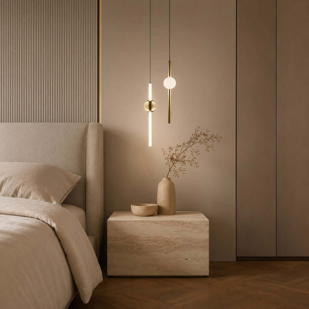 Nivaro Pendant Light - Nordic Linear Glass Decorative Lighting | Vinlighting