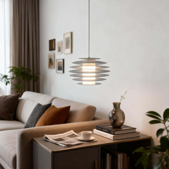 Nivro Pendant Light – Modern Cream Minimalist Acrylic Light