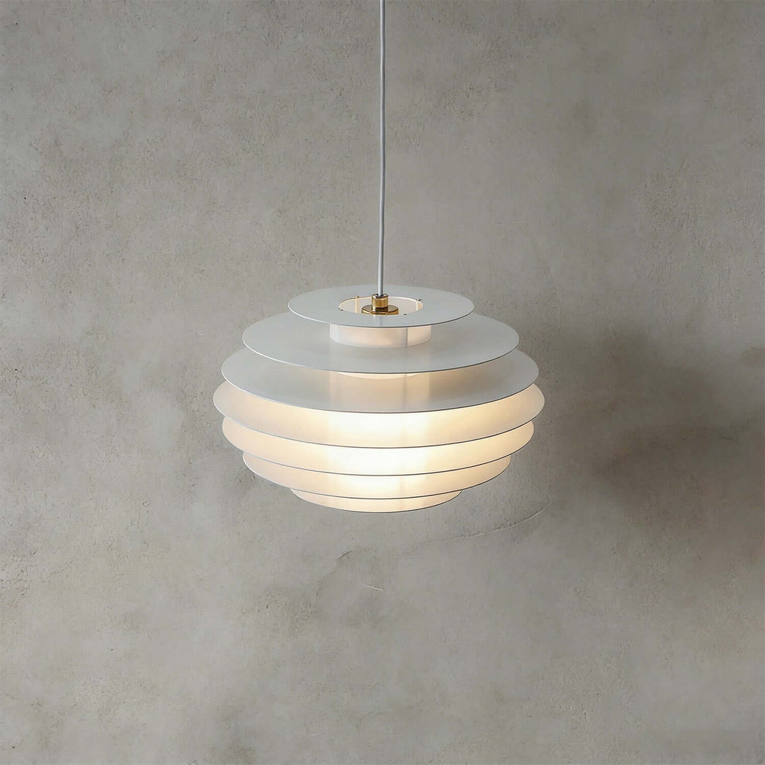 Nivro Pendant Light – Modern Cream Minimalist Acrylic Light