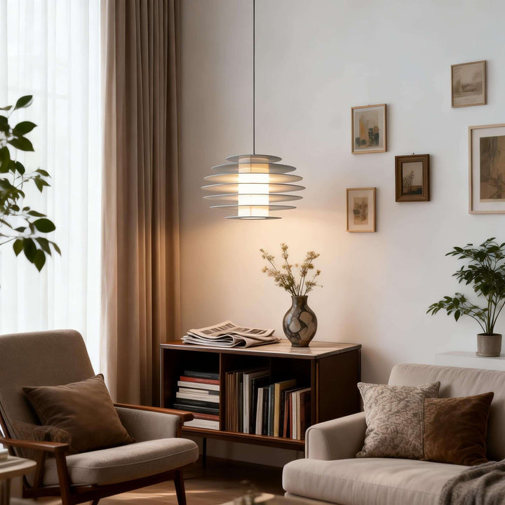 Nivro Pendant Light – Modern Cream Minimalist Acrylic Light