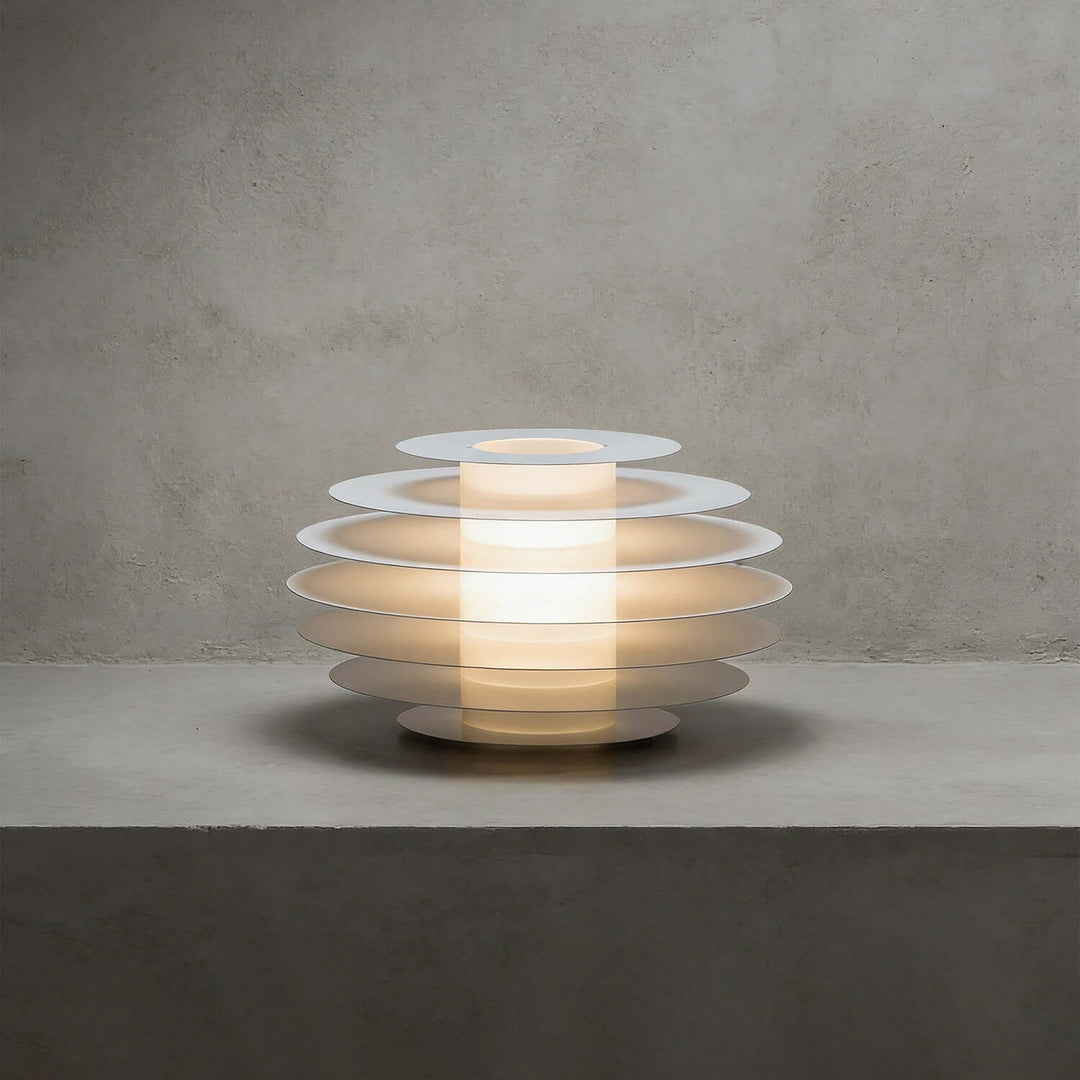 Nivro Table Lamp – Modern Cream Minimalist Acrylic Lamp