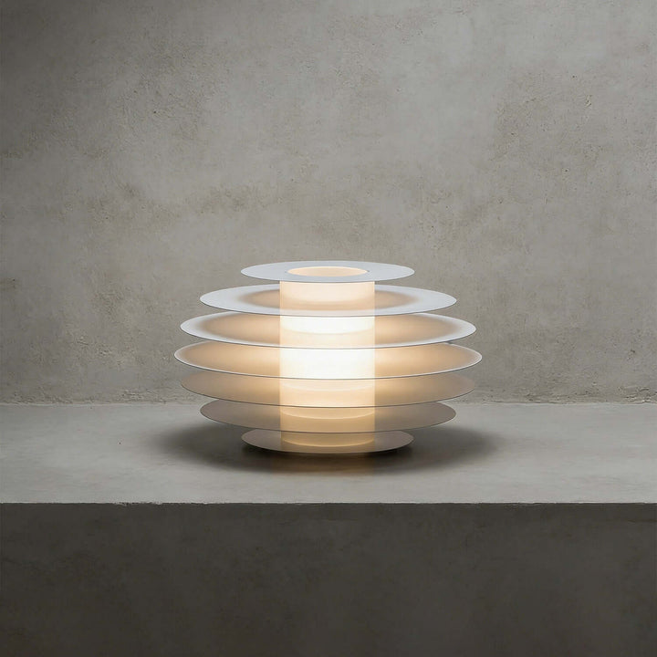 Nivro Table Lamp – Modern Cream Minimalist Acrylic Lamp