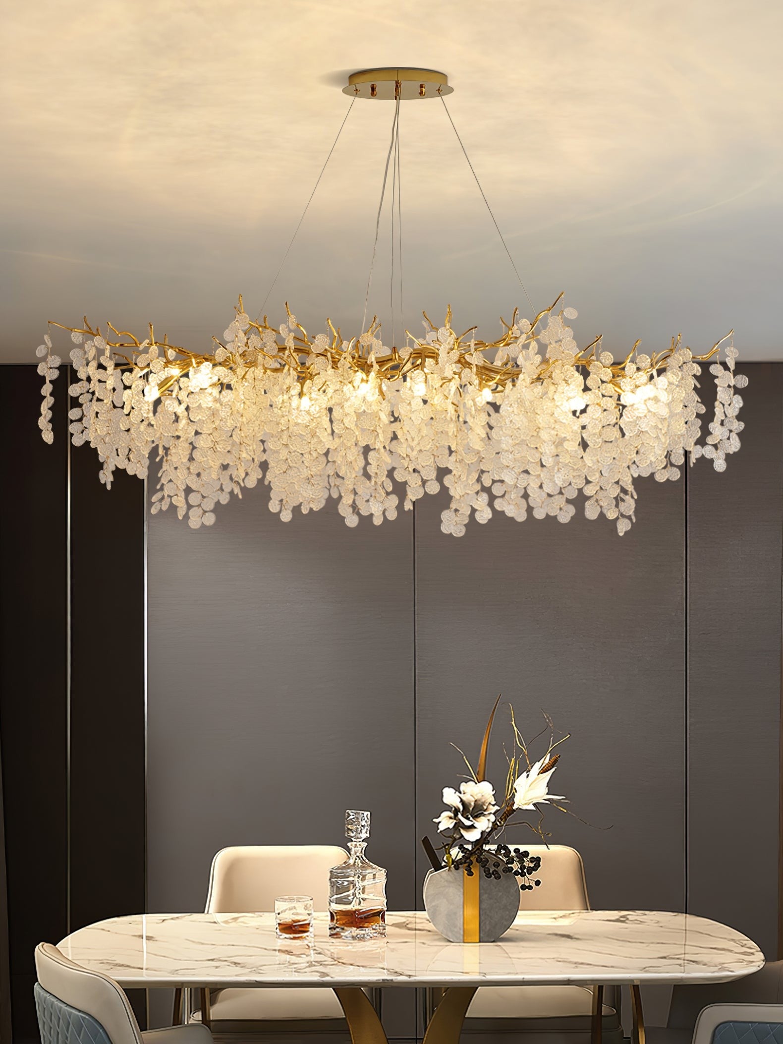 Noda Glass Chandelier