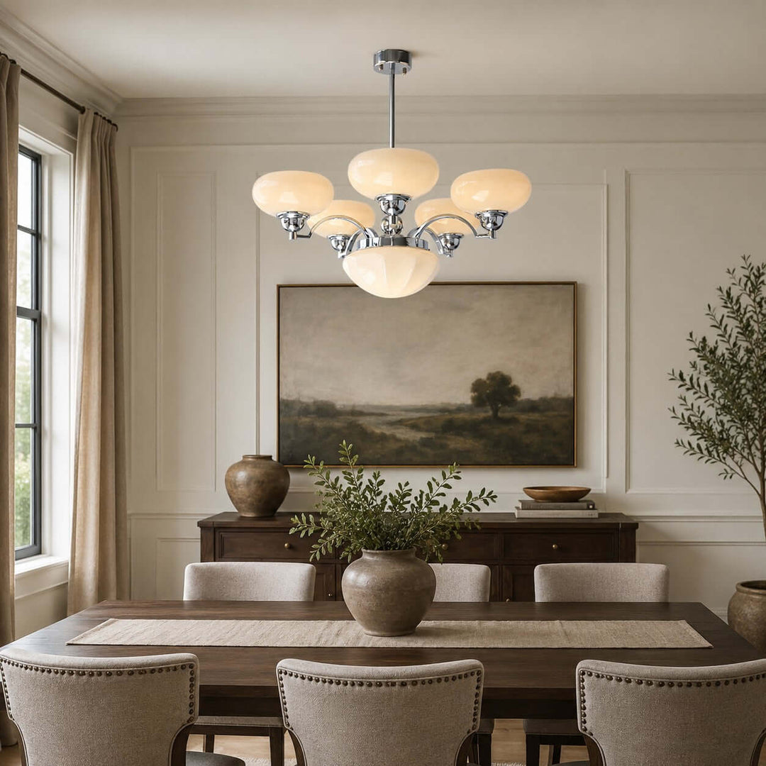 Noralis Vintage Glass Chandelier for Dining Room and Living Rooms | Vinlighting