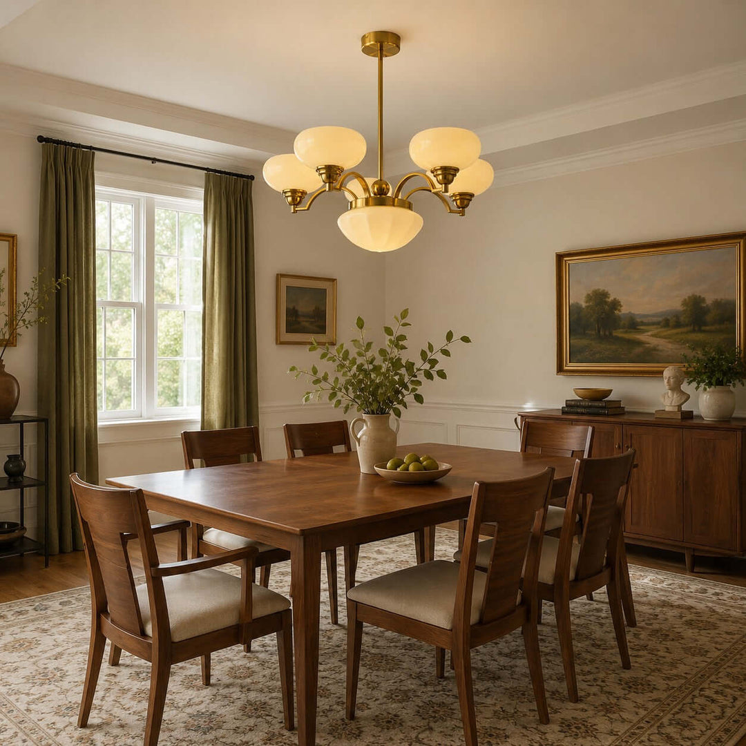 Noralis Vintage Glass Chandelier for Dining Room and Living Rooms | Vinlighting