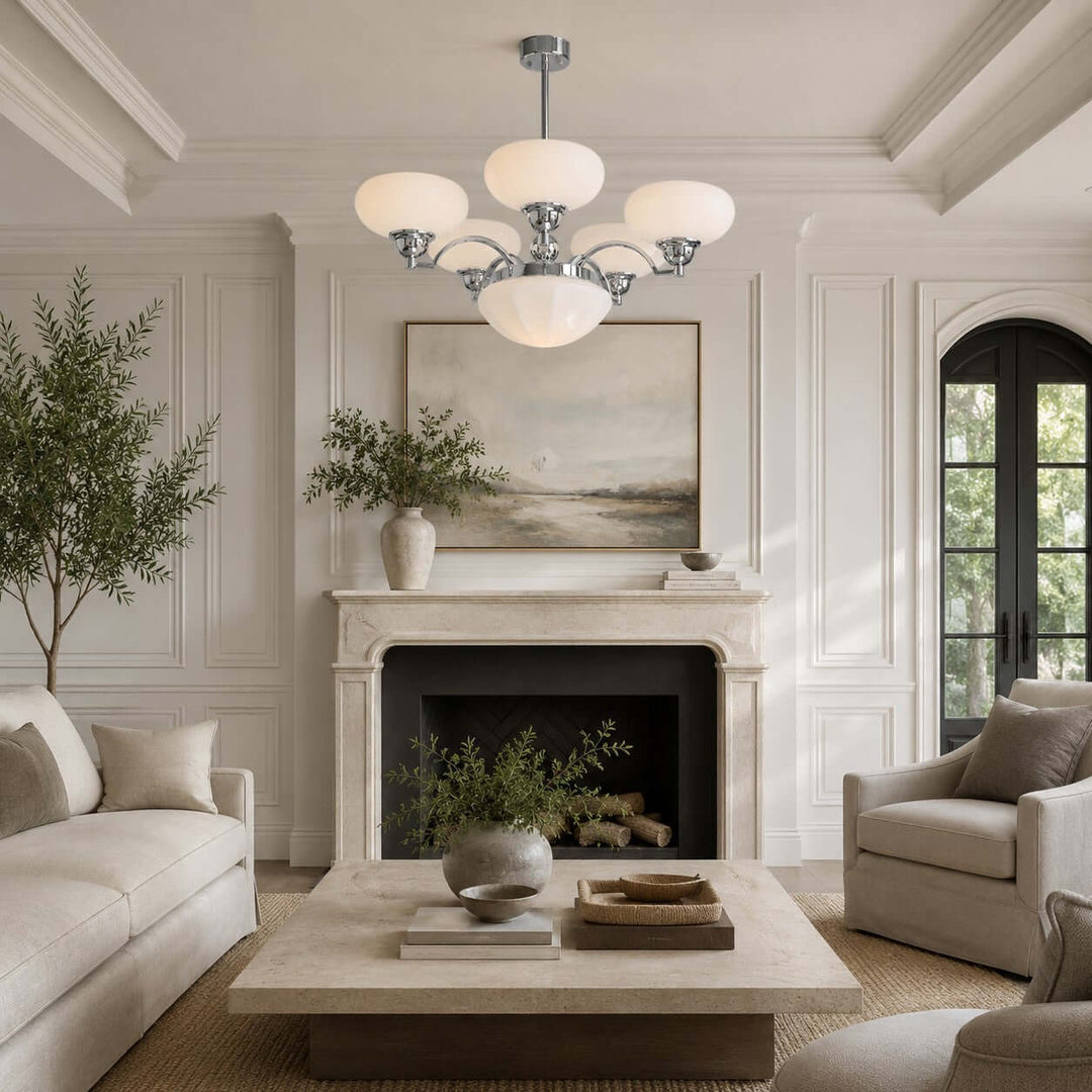 Noralis Vintage Glass Chandelier for Dining Room and Living Rooms | Vinlighting