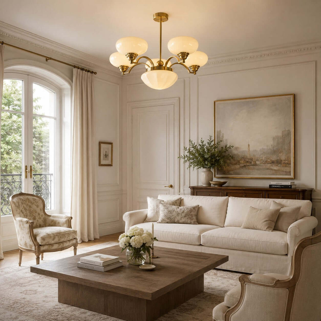 Noralis Vintage Glass Chandelier for Dining Room and Living Rooms | Vinlighting
