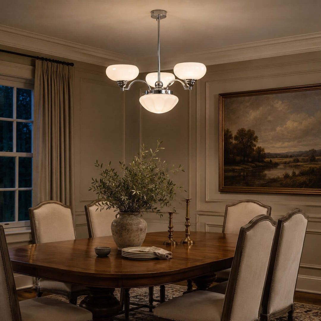 Noralis Vintage Glass Chandelier for Dining Room and Living Rooms | Vinlighting