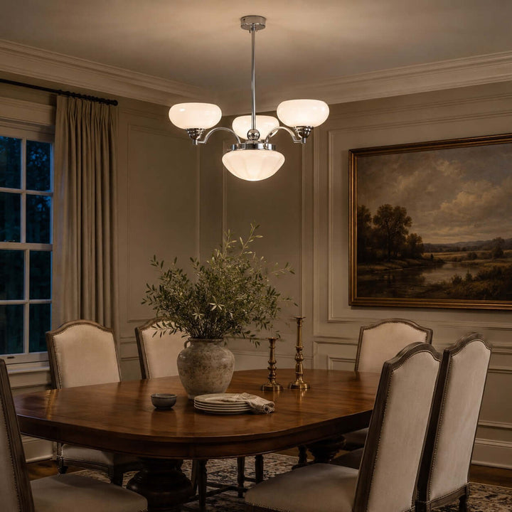 Noralis Vintage Glass Chandelier for Dining Room and Living Rooms | Vinlighting