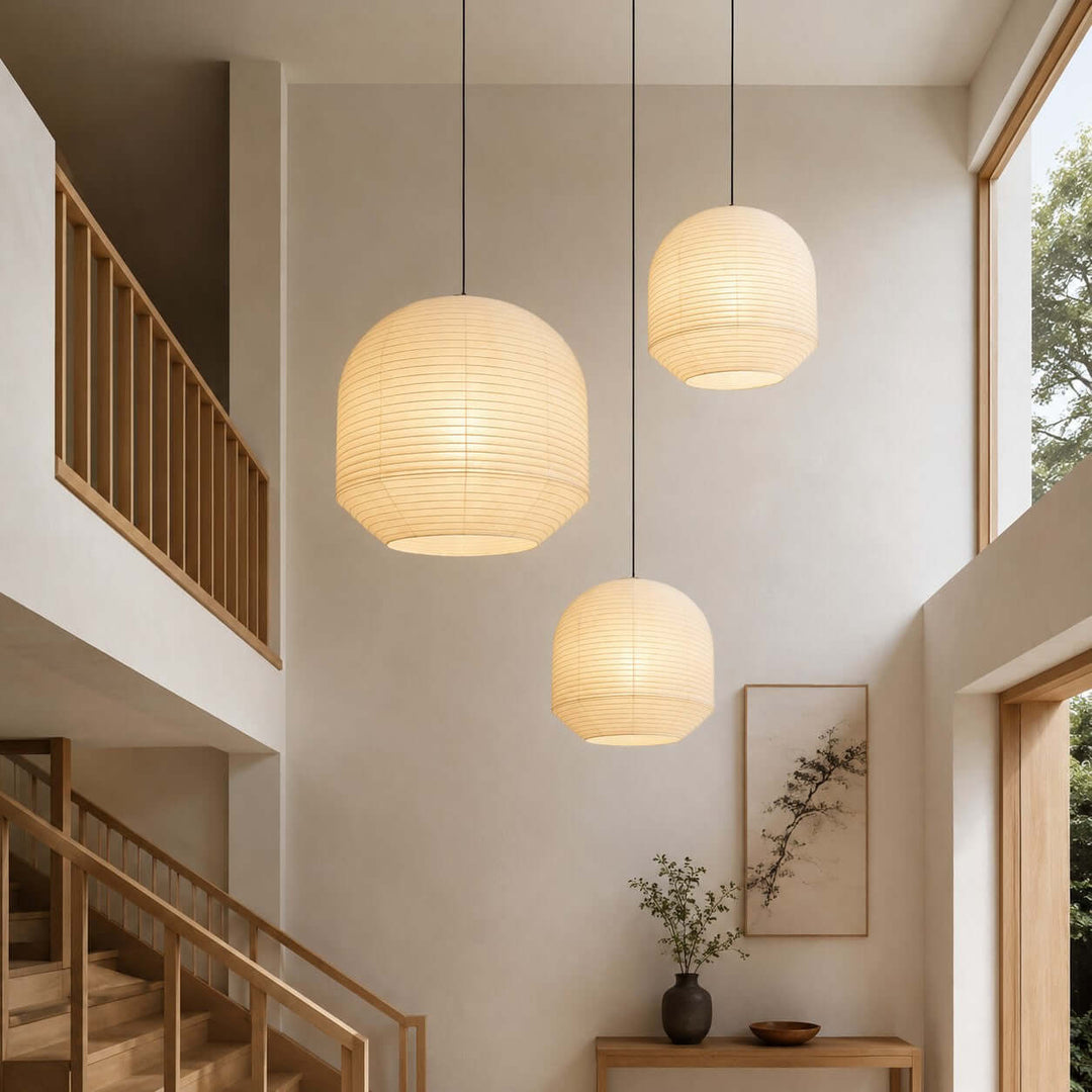 Noremi Pendant Light - Japanese Paper Pendant Light for Dining Table