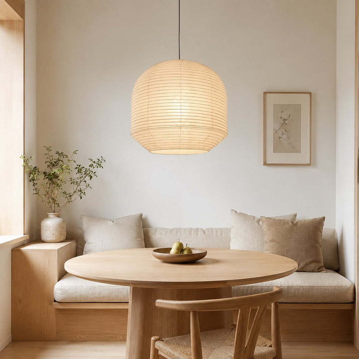 Noremi Pendant Light - Japanese Paper Pendant Light for Dining Table