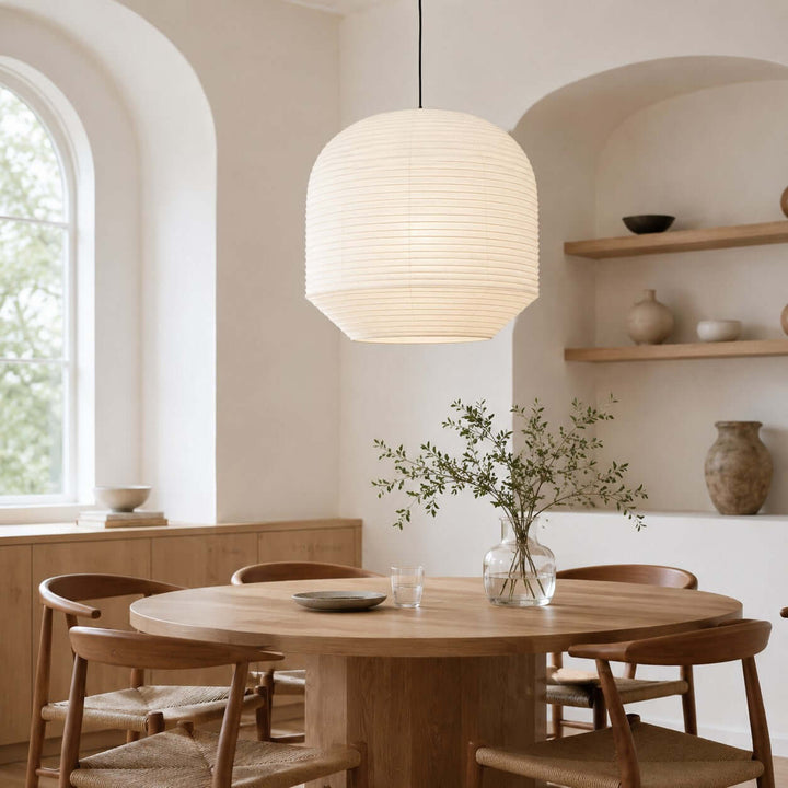 Noremi Pendant Light - Japanese Paper Pendant Light for Dining Table
