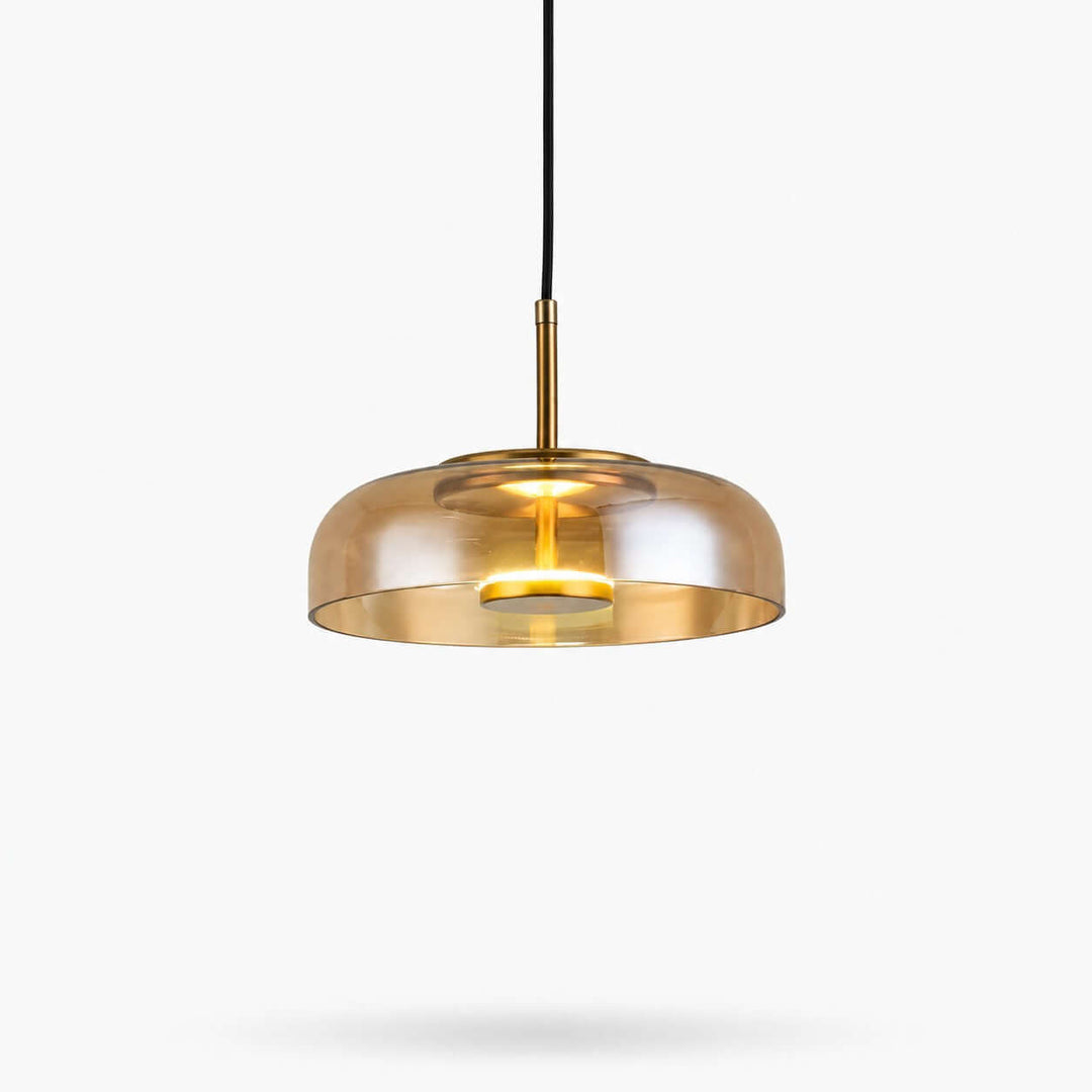Noreva Contemporary Glass Shade Hanging Light Fixture
