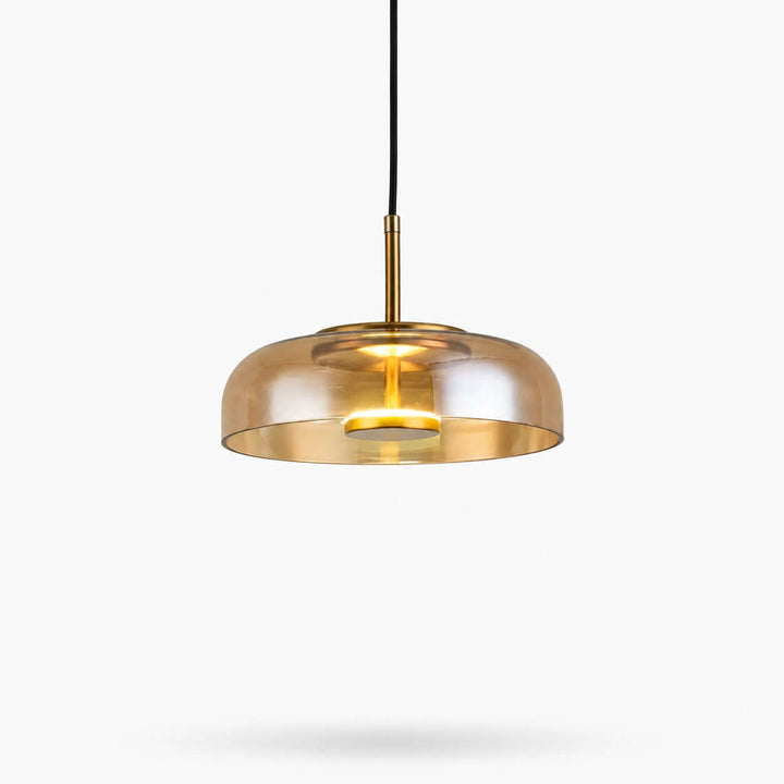 Noreva Contemporary Glass Shade Hanging Light Fixture