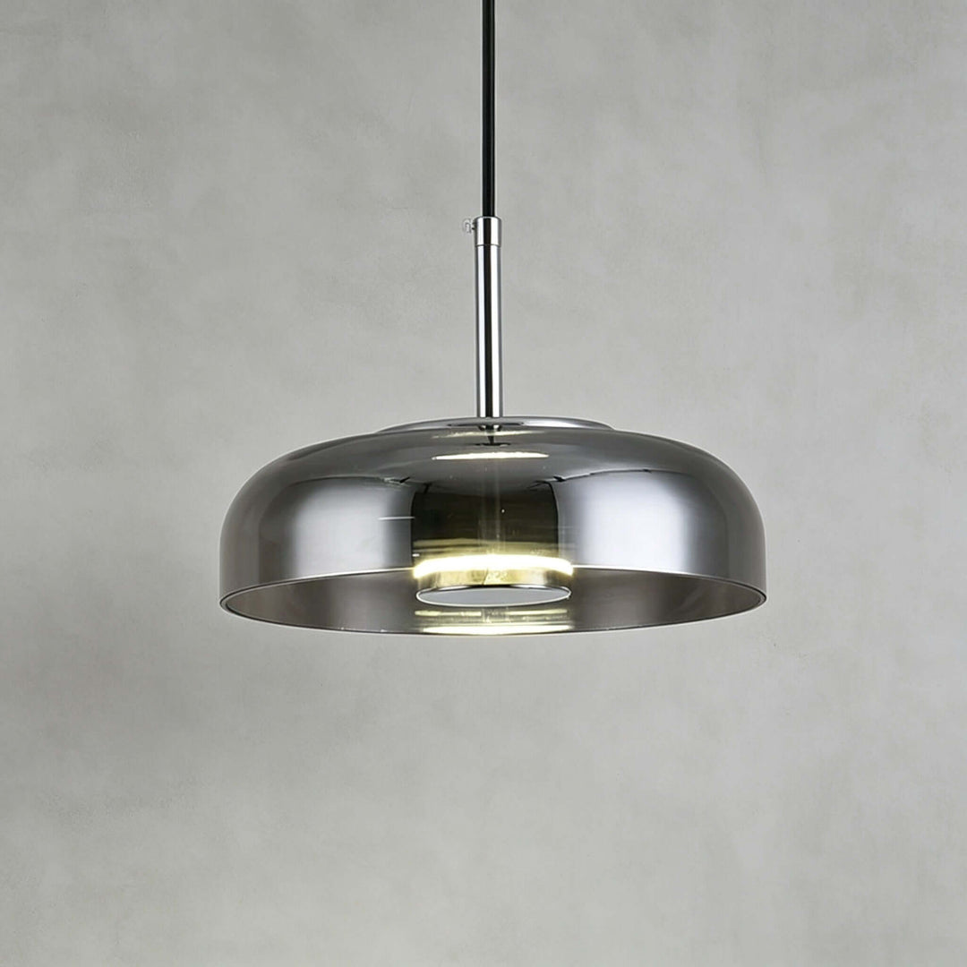 Noreva Contemporary Glass Shade Hanging Light Fixture