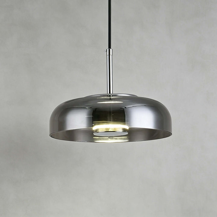 Noreva Contemporary Glass Shade Hanging Light Fixture