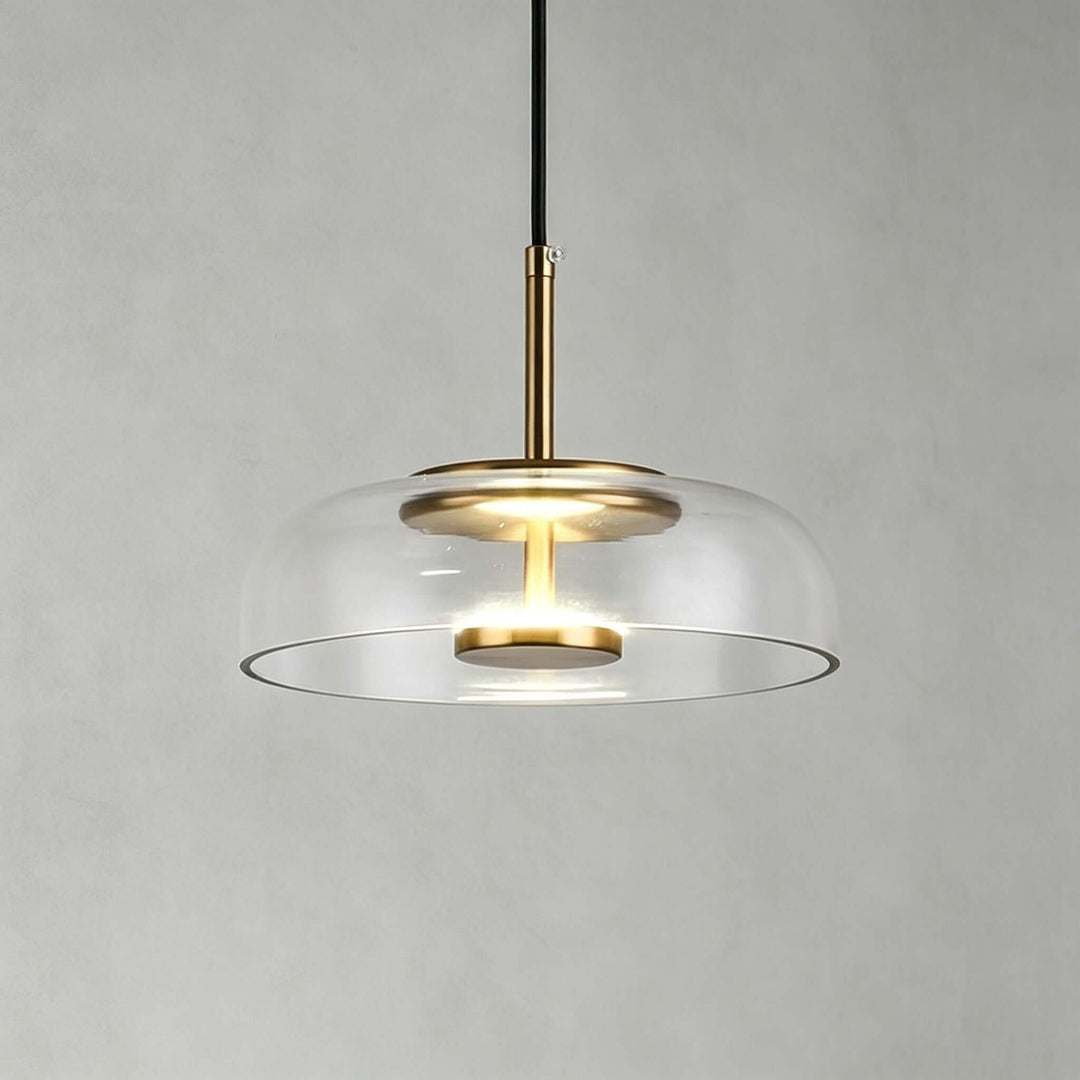 Noreva Contemporary Glass Shade Hanging Light Fixture
