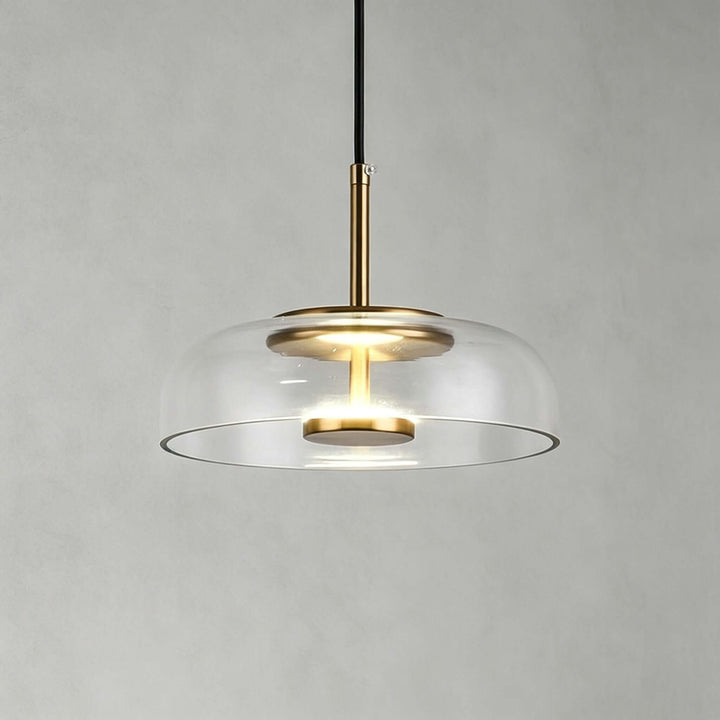 Noreva Contemporary Glass Shade Hanging Light Fixture