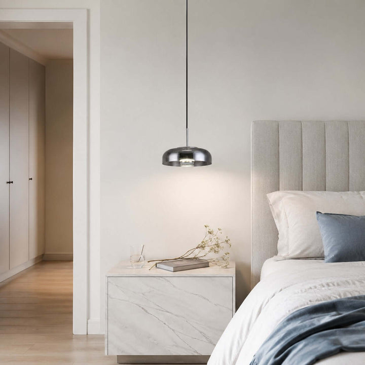Noreva Contemporary Glass Shade Hanging Light Fixture