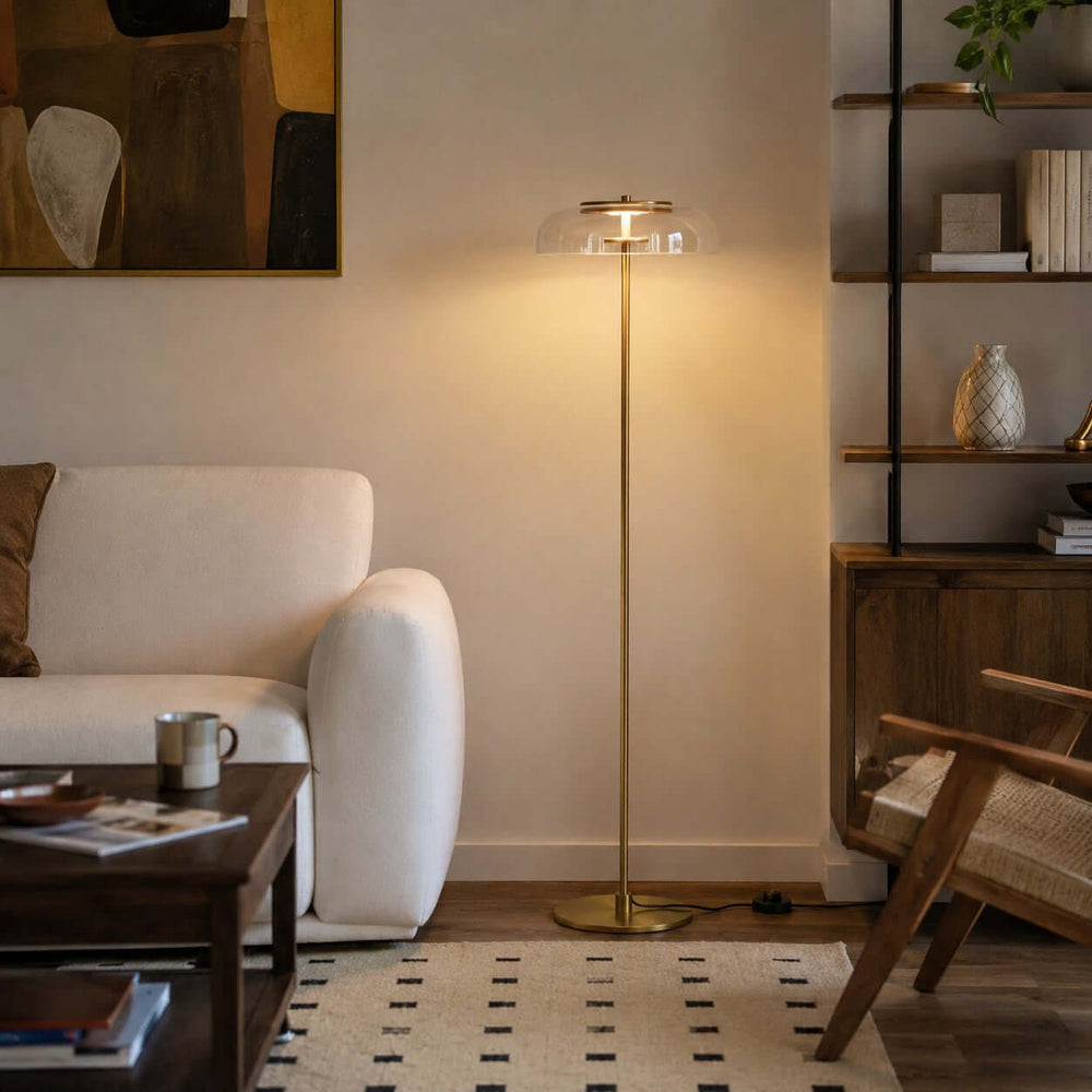 Noreva Contemporary LED Floor Lamp for Living Room & Bedroom
