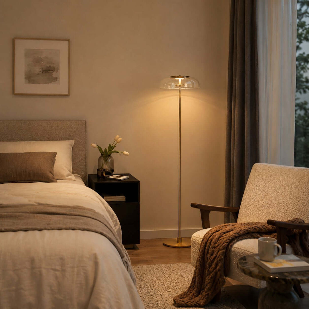 Noreva Contemporary LED Floor Lamp for Living Room &amp; Bedroom