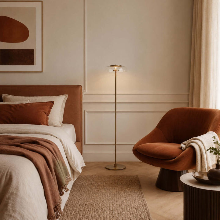 Noreva Contemporary LED Floor Lamp for Living Room &amp; Bedroom