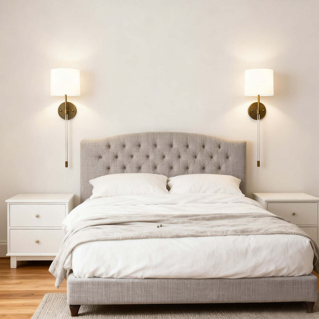 Norevia Wall Lamp – American Minimalist Fabric Light